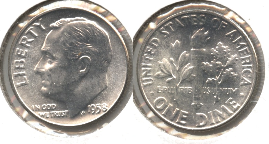1958 Roosevelt Dime MS-65 #c