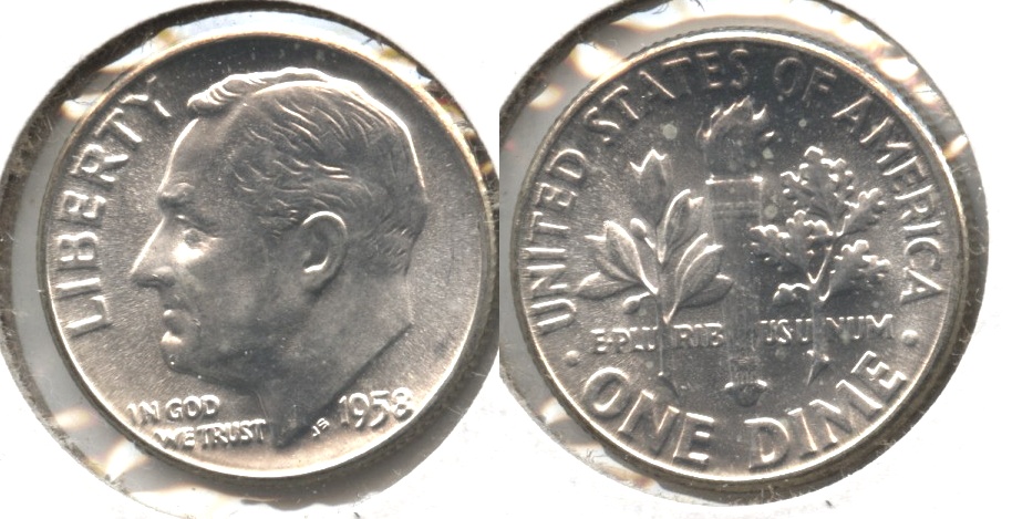 1958 Roosevelt Dime MS-65 #g