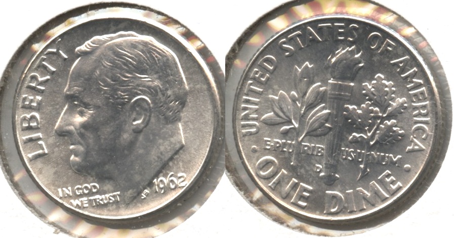 1962-D Roosevelt Dime MS-63 #b