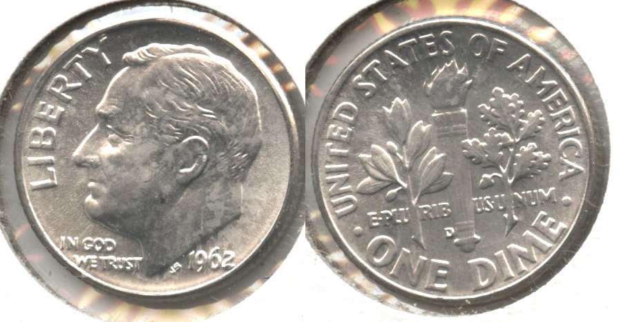 1962-D Roosevelt Dime MS-63 #e