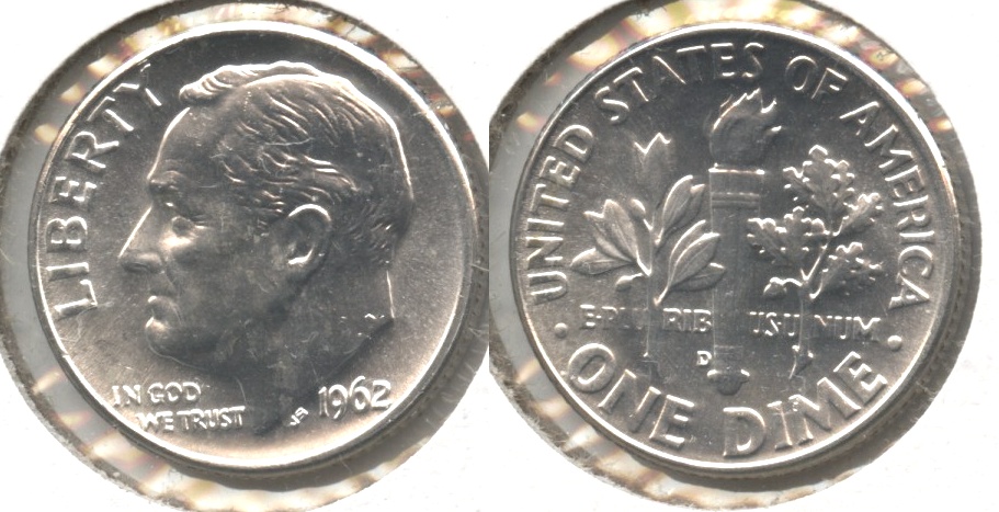 1962-D Roosevelt Dime MS-63 #j