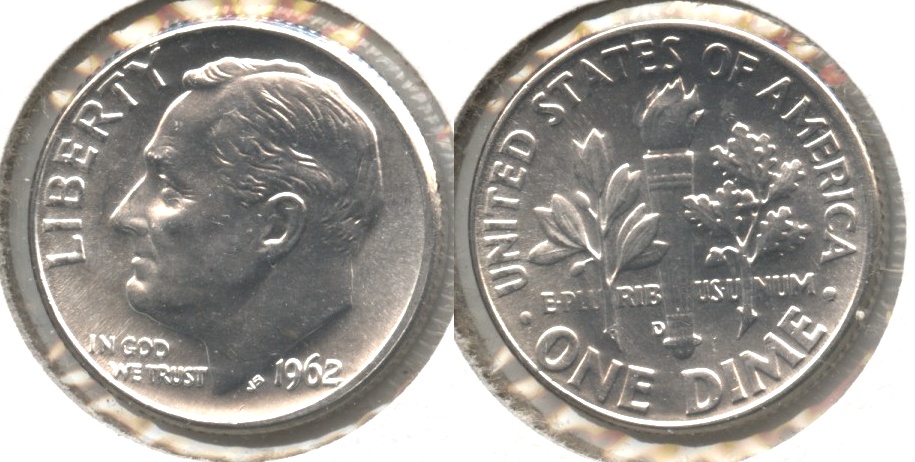 1962-D Roosevelt Dime MS-63 #m