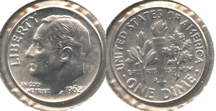 1962-D Roosevelt Dime MS-63 #o