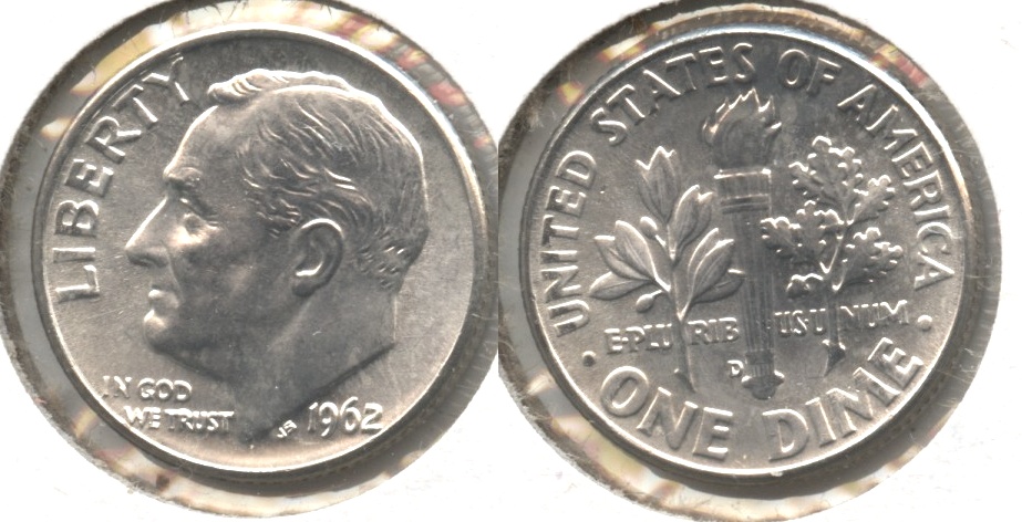 1962-D Roosevelt Dime MS-64 #u