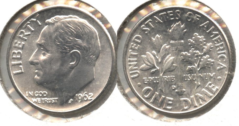 1962-D Roosevelt Dime MS-64 #w