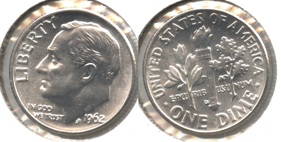 1962-D Roosevelt Dime MS-64 #z
