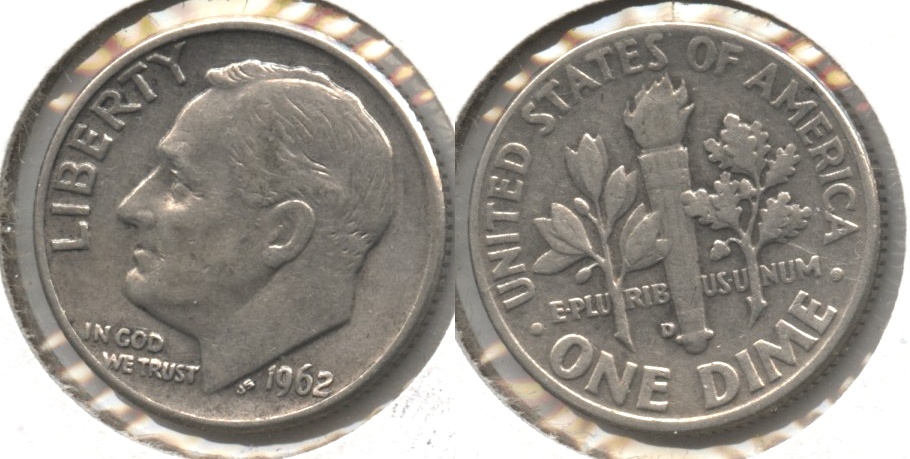 1962-D Roosevelt Dime VF-20