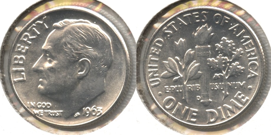 1963-D Roosevelt Dime MS-63 #a