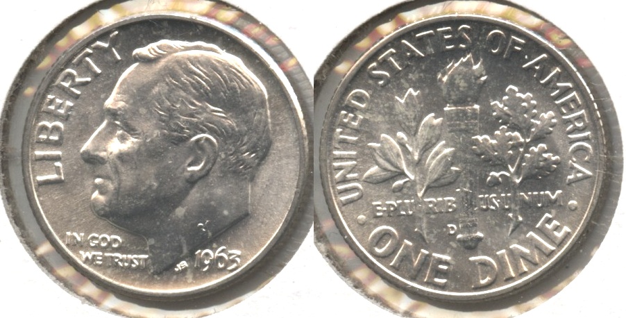 1963-D Roosevelt Dime MS-63 #c