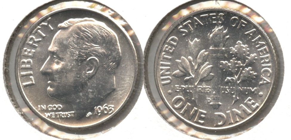 1963-D Roosevelt Dime MS-63 #h