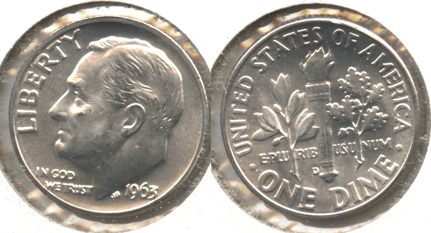 1963-D Roosevelt Dime MS-64 #b