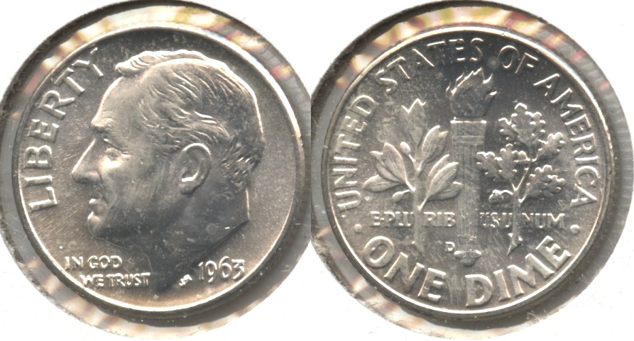 1963-D Roosevelt Dime MS-64 #c
