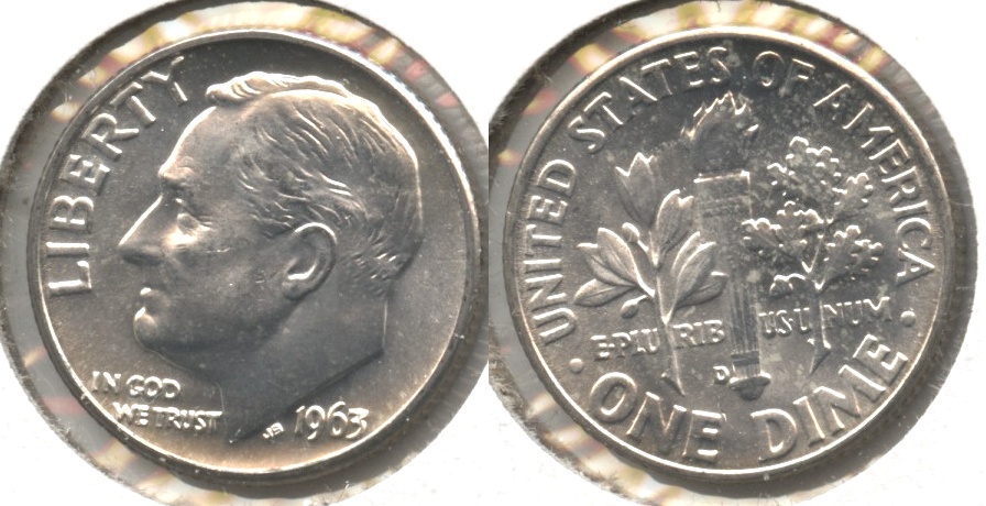 1963-D Roosevelt Dime MS-64 #m