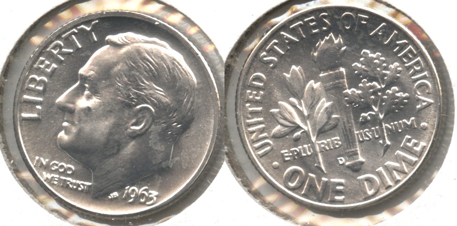 1963-D Roosevelt Dime MS-65 #d