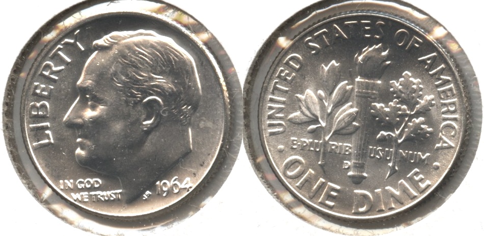 1964-D Roosevelt Dime MS-63 #a