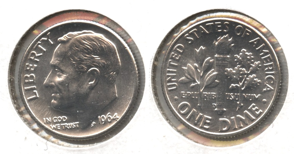 1964-D Roosevelt Dime MS-63 #c