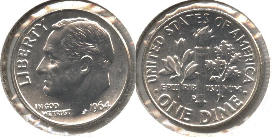 1964-D Roosevelt Dime MS-63 #d