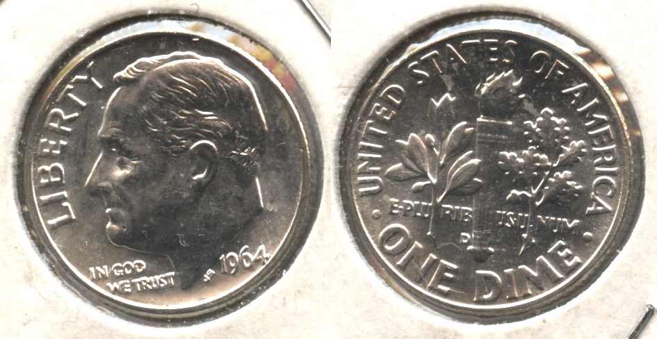 1964-D Roosevelt Dime MS-63 #f