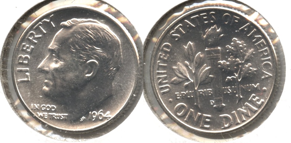 1964-D Roosevelt Dime MS-63 #g