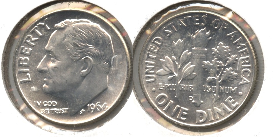 1964-D Roosevelt Dime MS-64 #a