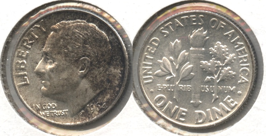 1964 Roosevelt Dime AU-50 #a