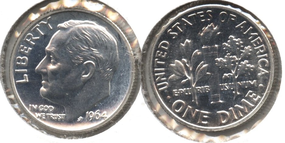 1964 Roosevelt Dime Proof #d