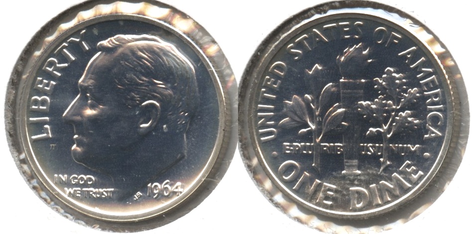 1964 Roosevelt Dime Proof #e