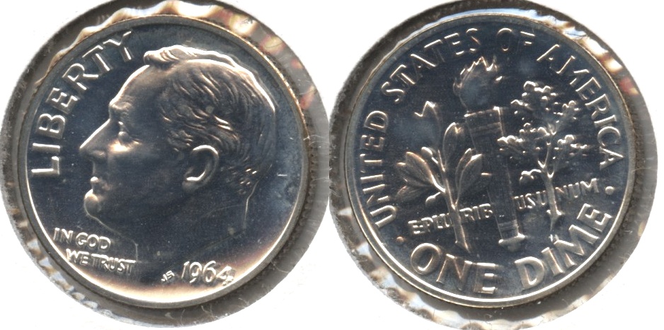 1964 Roosevelt Dime Proof #f