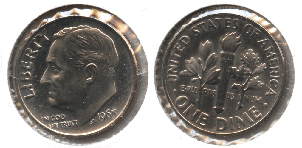 1965 Roosevelt Dime SMS Special Mint Set