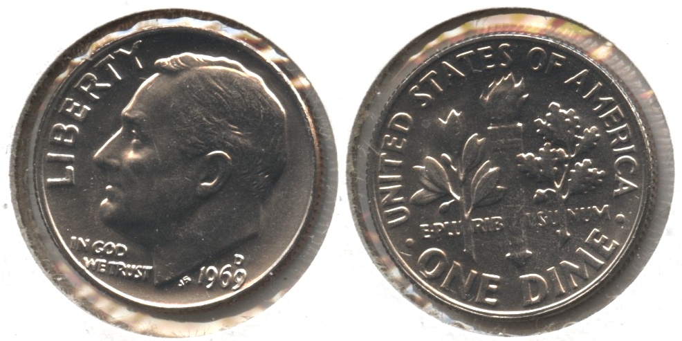 1969-D Roosevelt Mint State Uncirculated