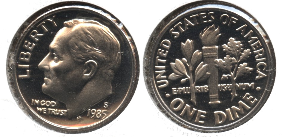 1985-S Roosevelt Dime Proof