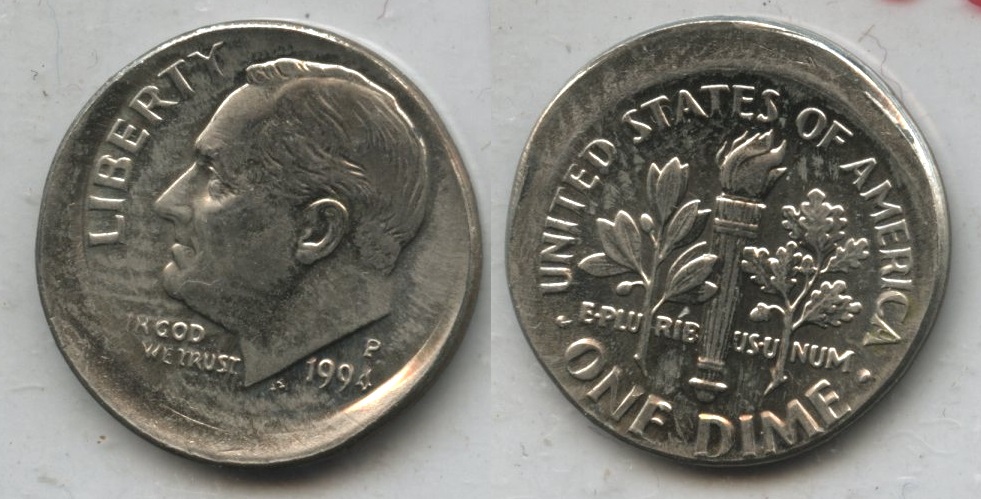 1994-P Roosevelt Mint State Off Center