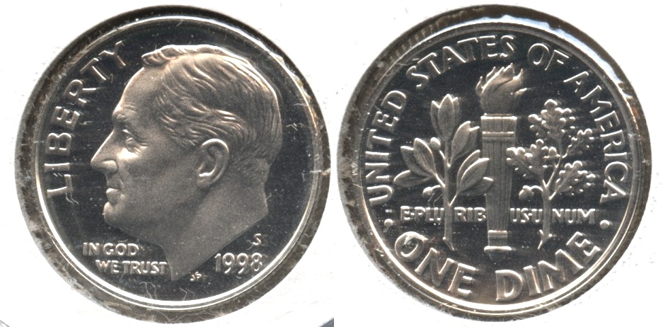 1998-S Roosevelt Dime Silver Proof
