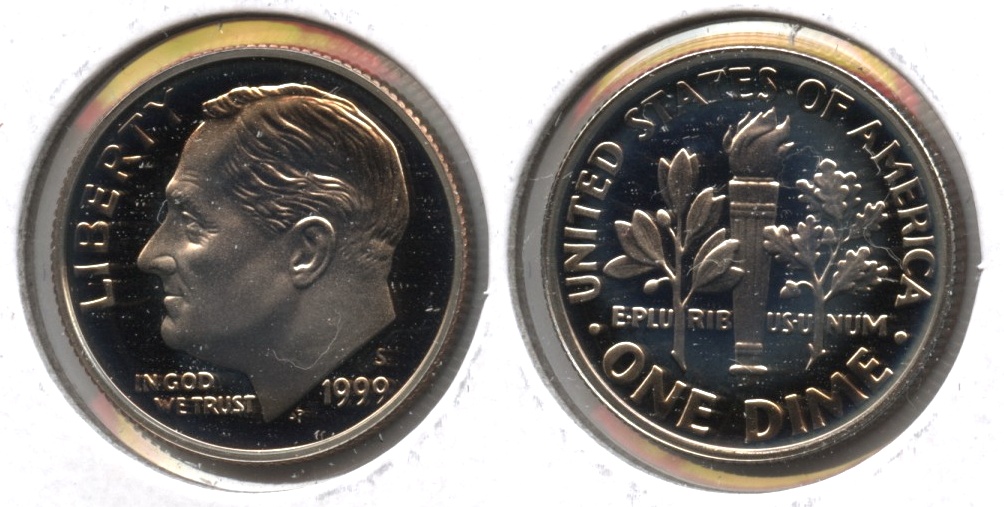 1999-S Roosevelt Dime Clad Proof