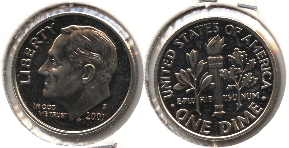 2001-S Roosevelt Dime Clad Proof