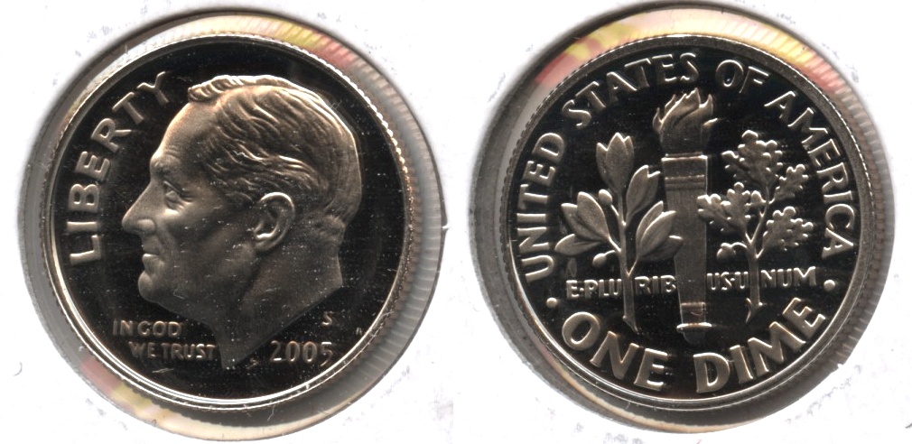 2005-S Roosevelt Dime Clad Proof