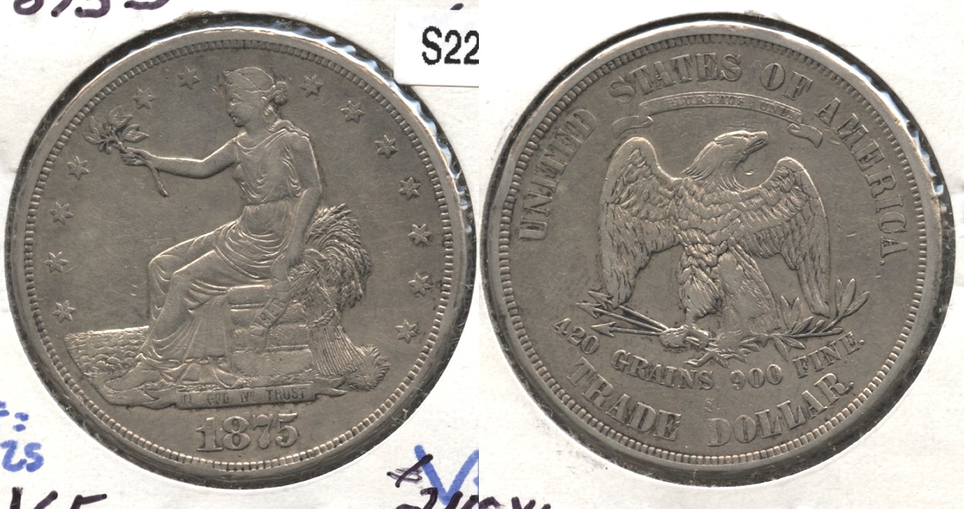 1875-S Trade Dollar VF-20