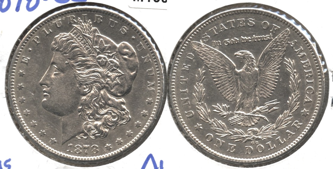 1878-CC Morgan Silver Dollar AU-50