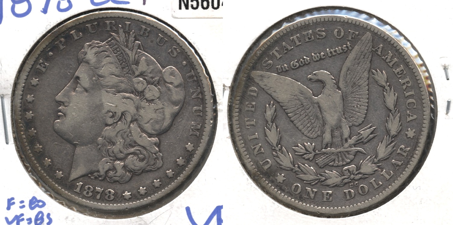 1878-CC Morgan Silver Dollar Fine-12 #d