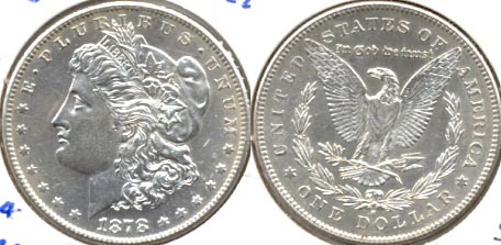 1878-S Morgan Silver Dollar AU-50