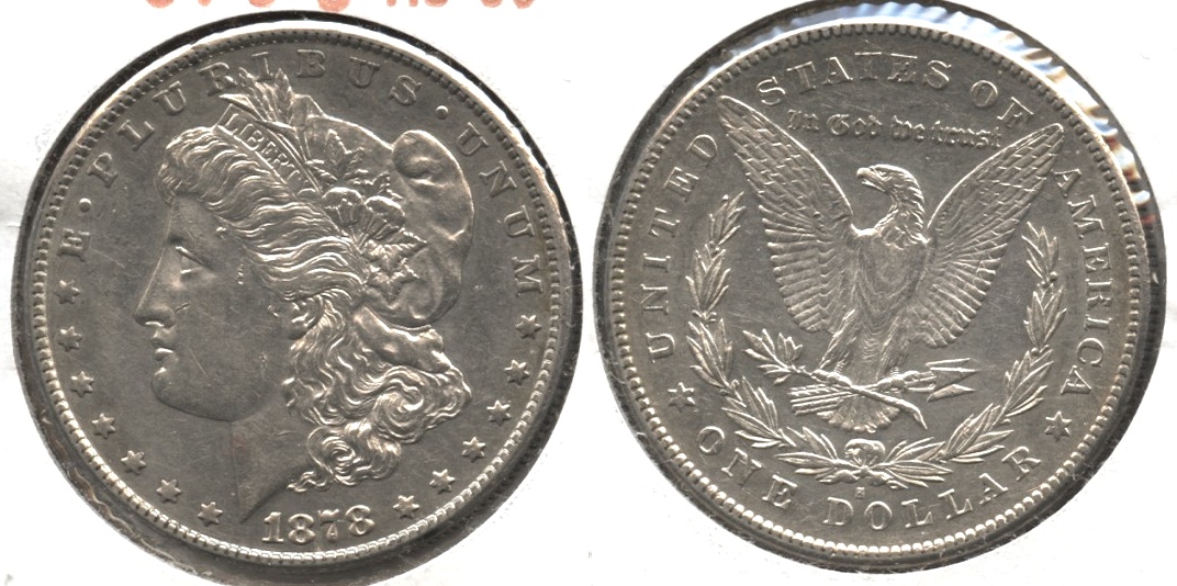 1878-S Morgan Silver Dollar AU-50 #h