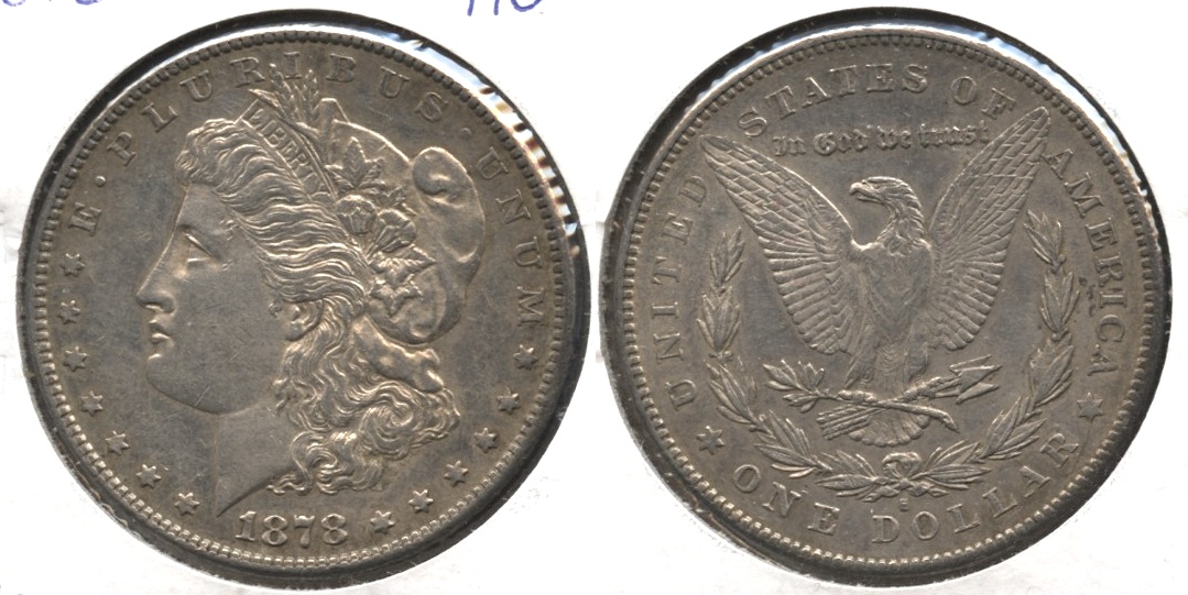 1878-S Morgan Silver Dollar AU-50 #i