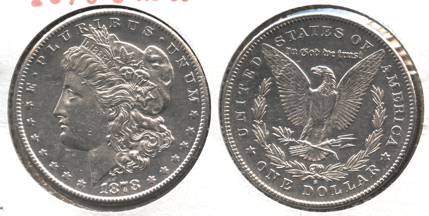 1878-S Morgan Silver Dollar AU-50 #j