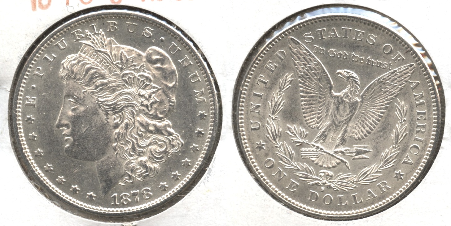 1878-S Morgan Silver Dollar AU-50 #m