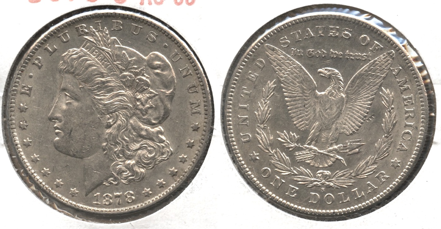 1878-S Morgan Silver Dollar AU-55 #b