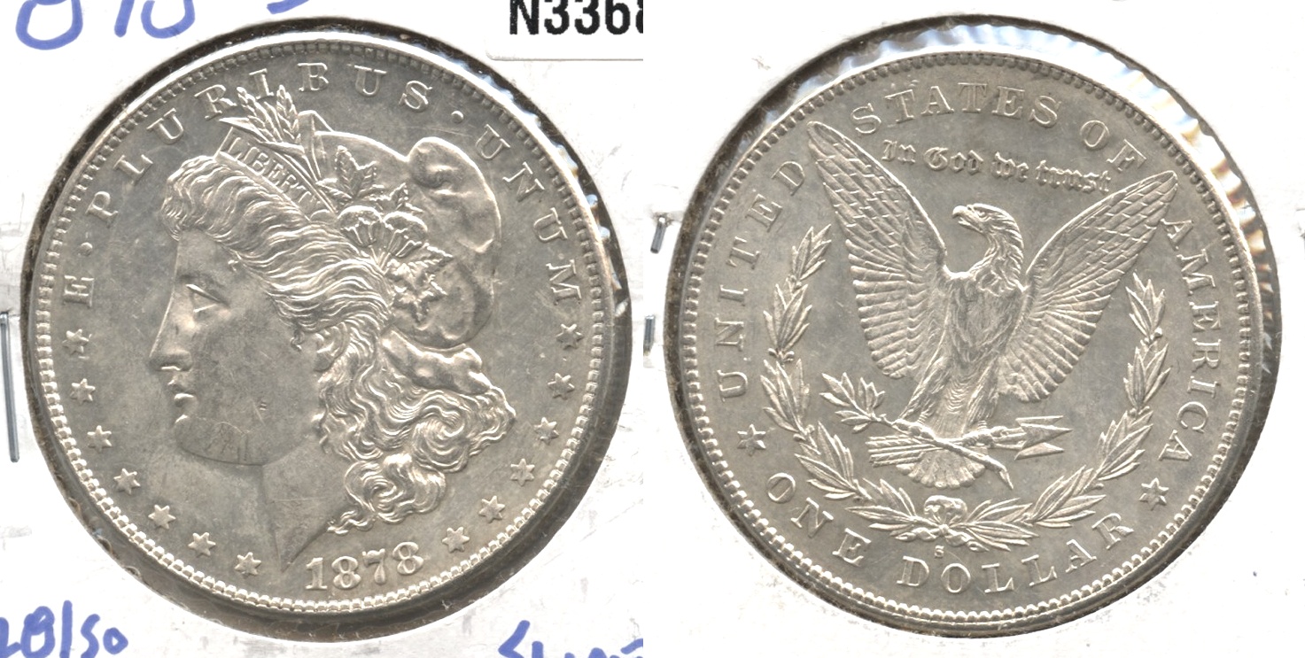 1878-S Morgan Silver Dollar AU-55 #d