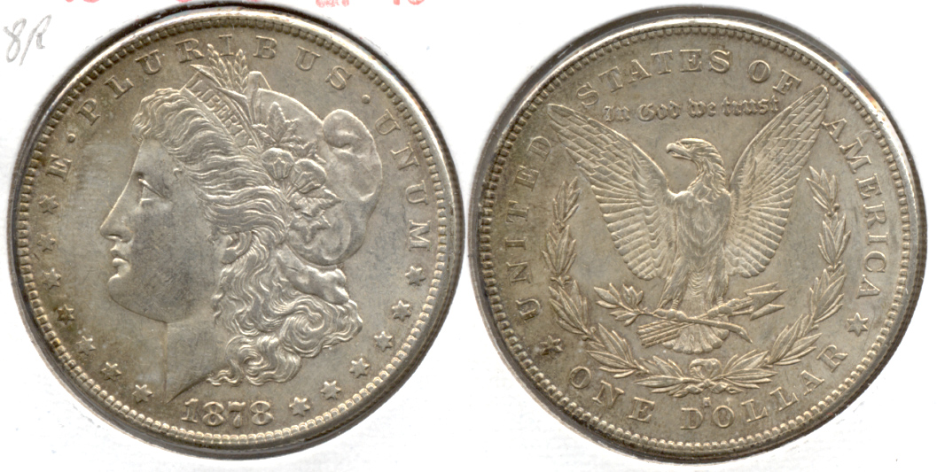 1878-S Morgan Silver Dollar EF-40 b