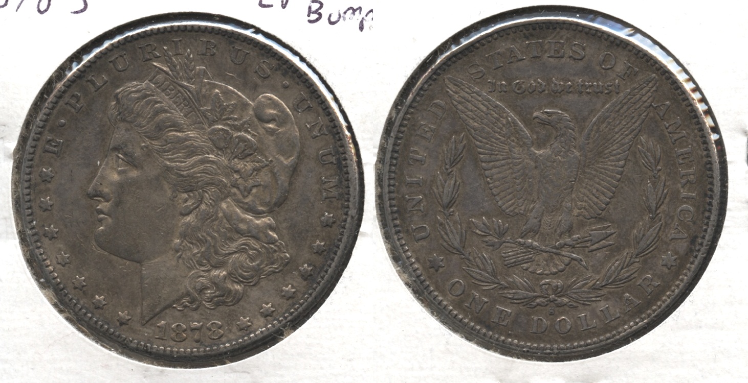 1878-S Morgan Silver Dollar EF-40 #m Rim Bumps