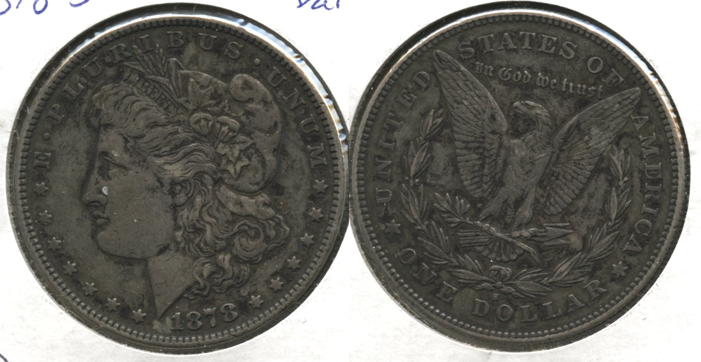1878-S Morgan Silver Dollar EF-40 #p Bit Dark