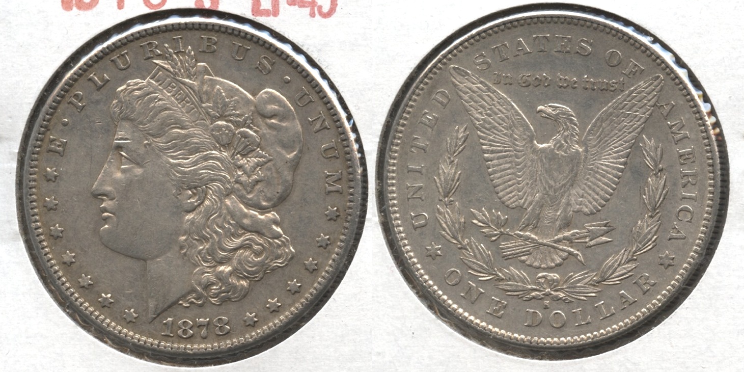 1878-S Morgan Silver Dollar EF-45 #e